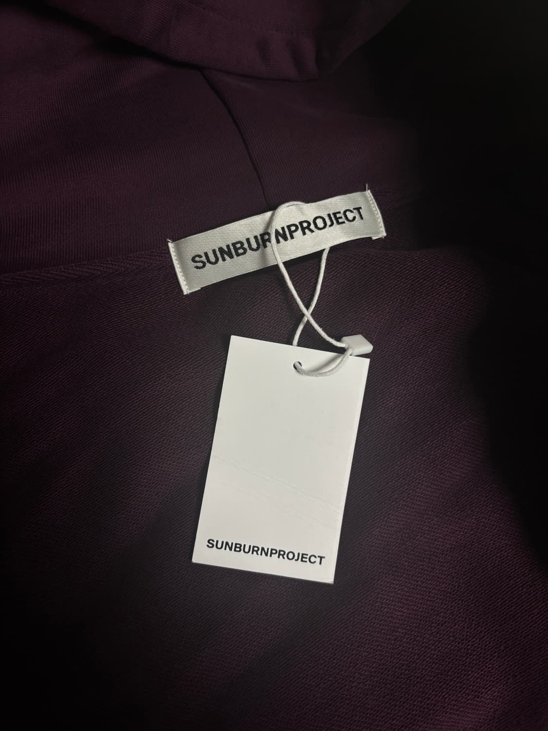 썬번프로젝트 LOGO PATCH HOODIE ZIP-UP, PURPLE 상품이미지4