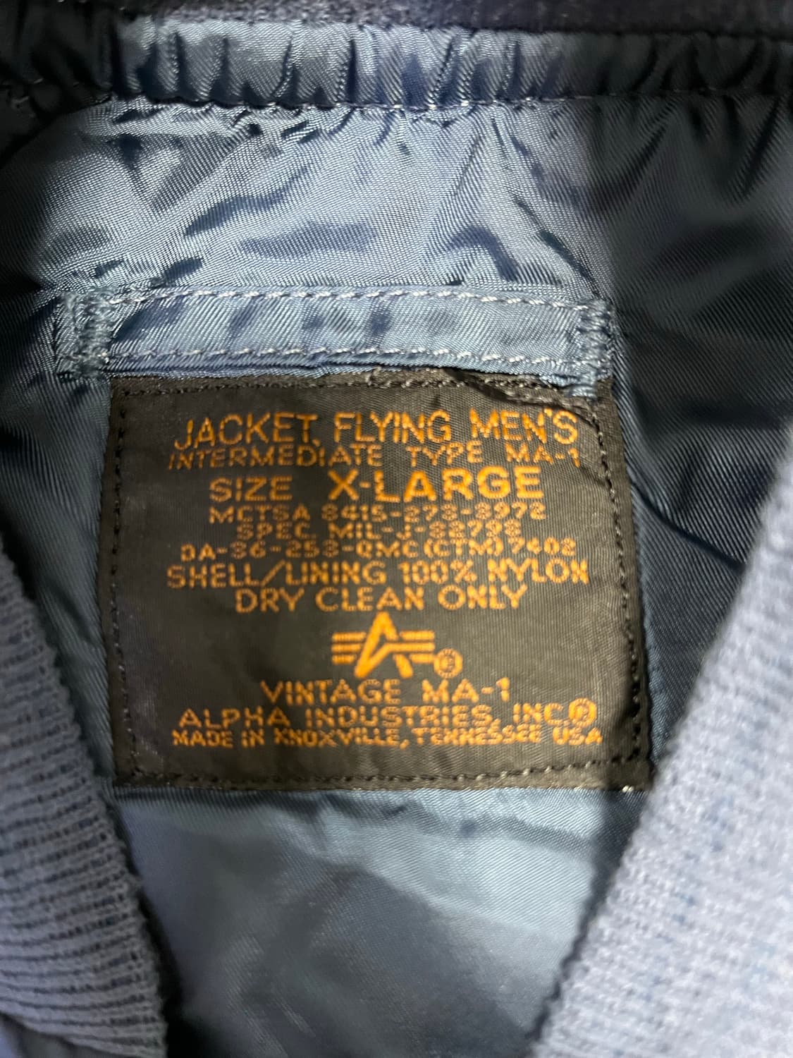 알파인더스트리 빈티지 ma-1 XL 상품이미지3