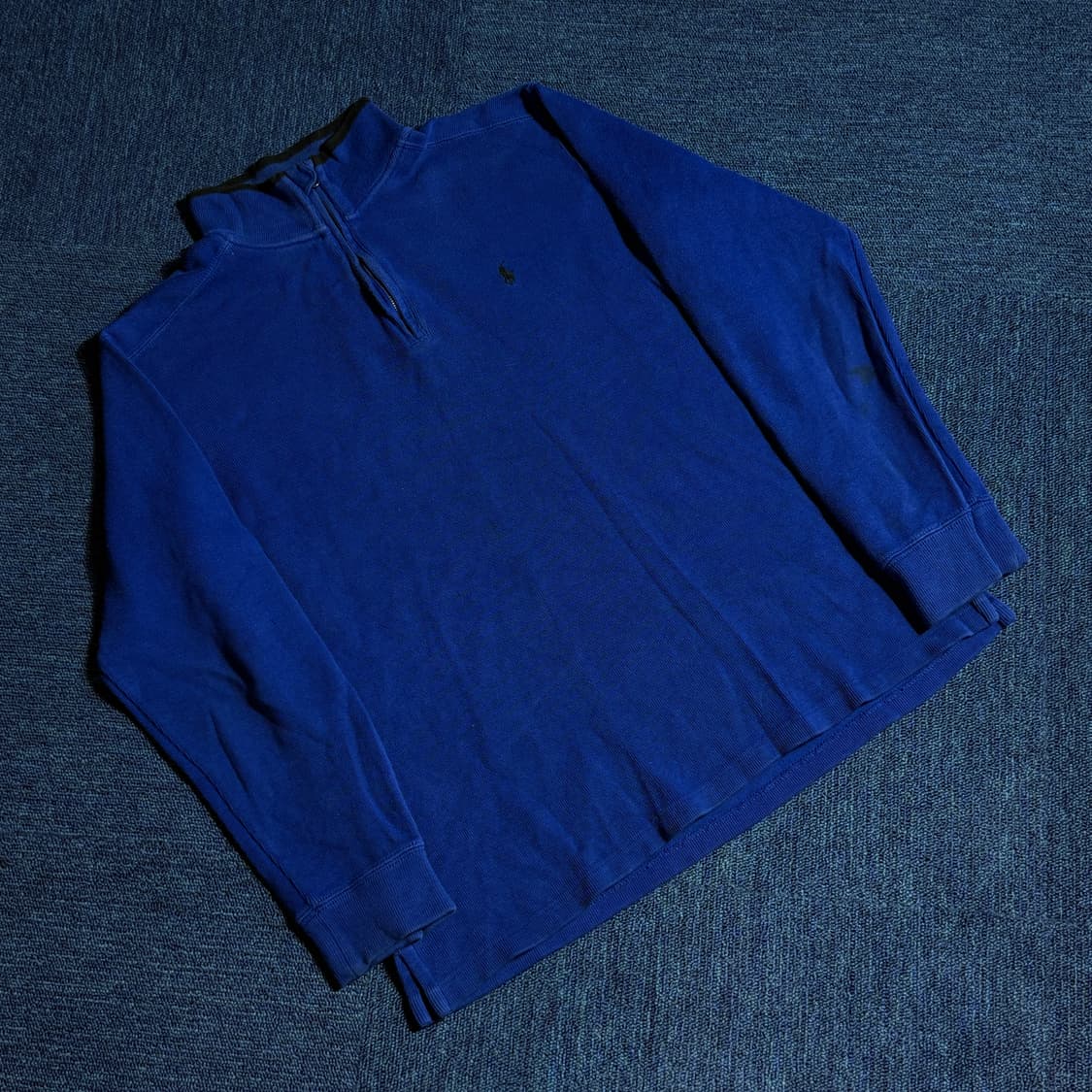 폴로 랄프로렌 블루 하프 반집업 상품이미지1