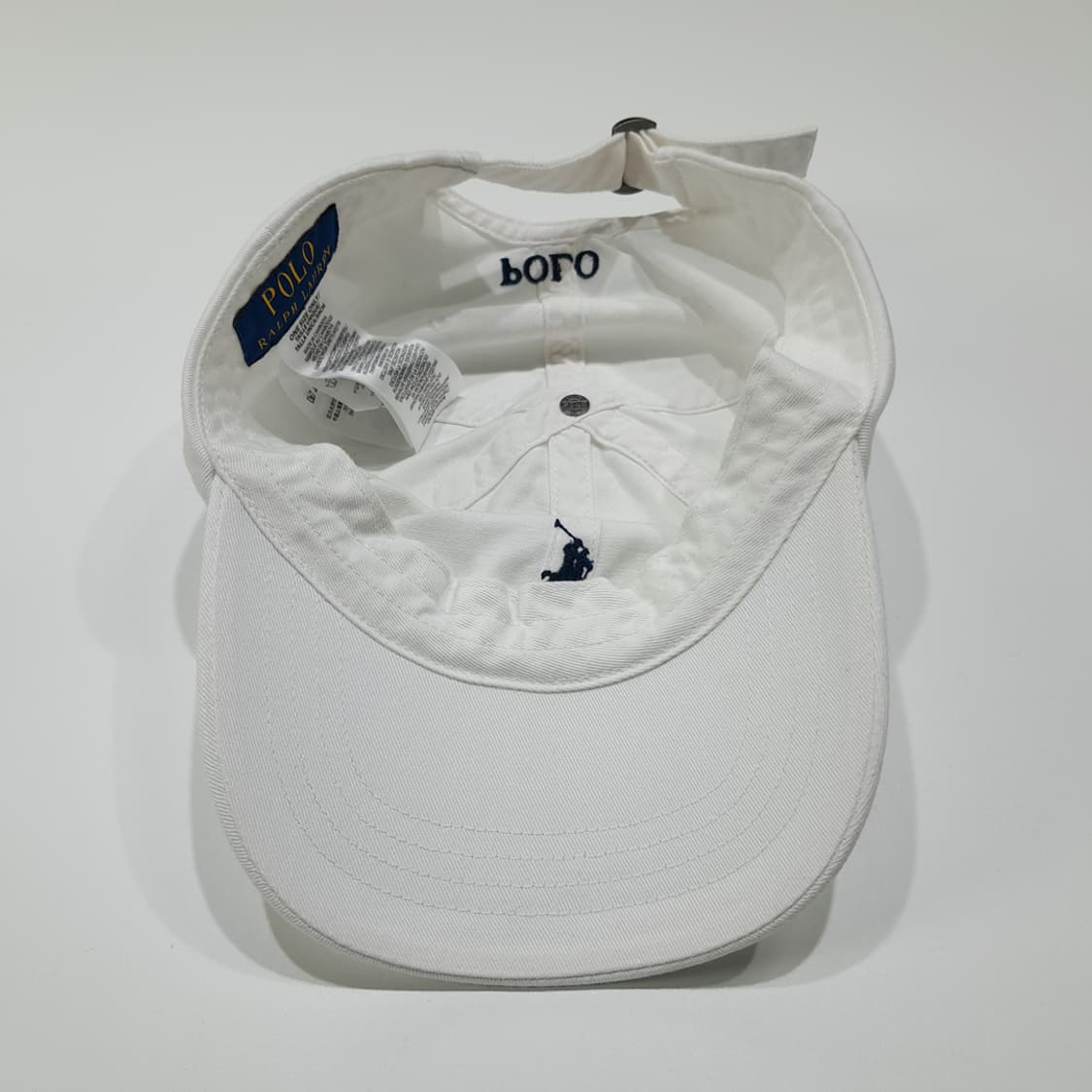 CL422 폴로 다크네이비 포니 화이트 볼캡 모자 상품이미지7