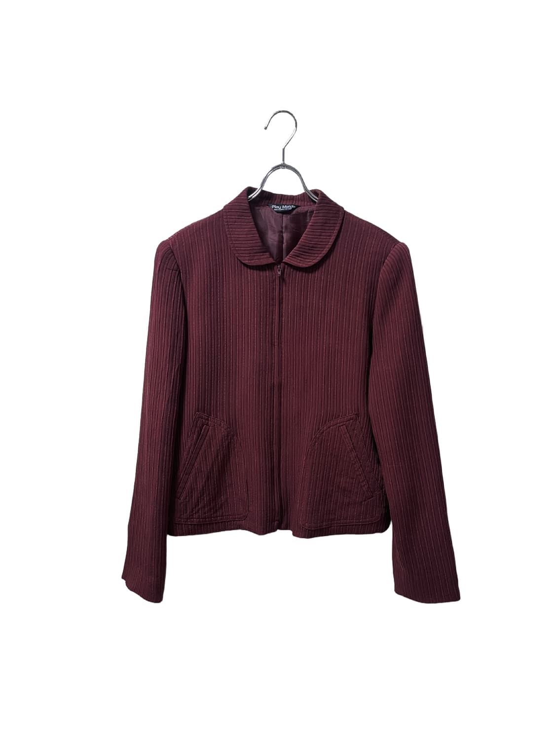 Burgundy Ribbed Blouson 상품이미지1