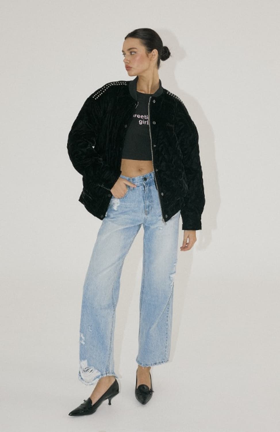 마지막가격‼️쓰리타임즈 elvis 봄버 자켓 상품이미지2