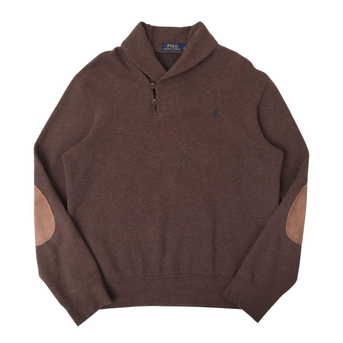 폴로 랄프로렌 브라운 엘보우패치 숄카라 니트 스웻셔츠 상품이미지1