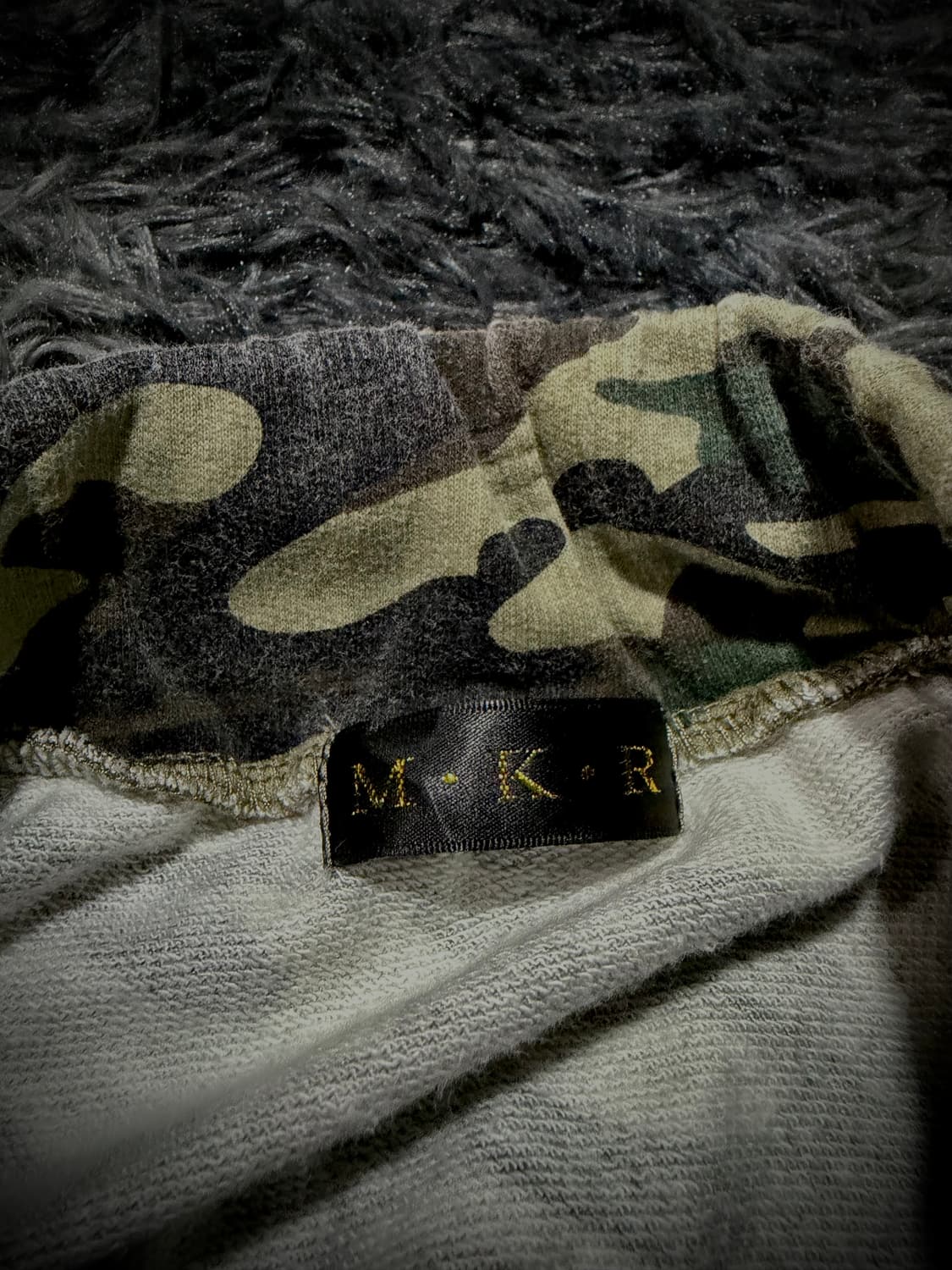 M.K.R 카모 사이드 레이스 스웻 롱 스커트  상품이미지9