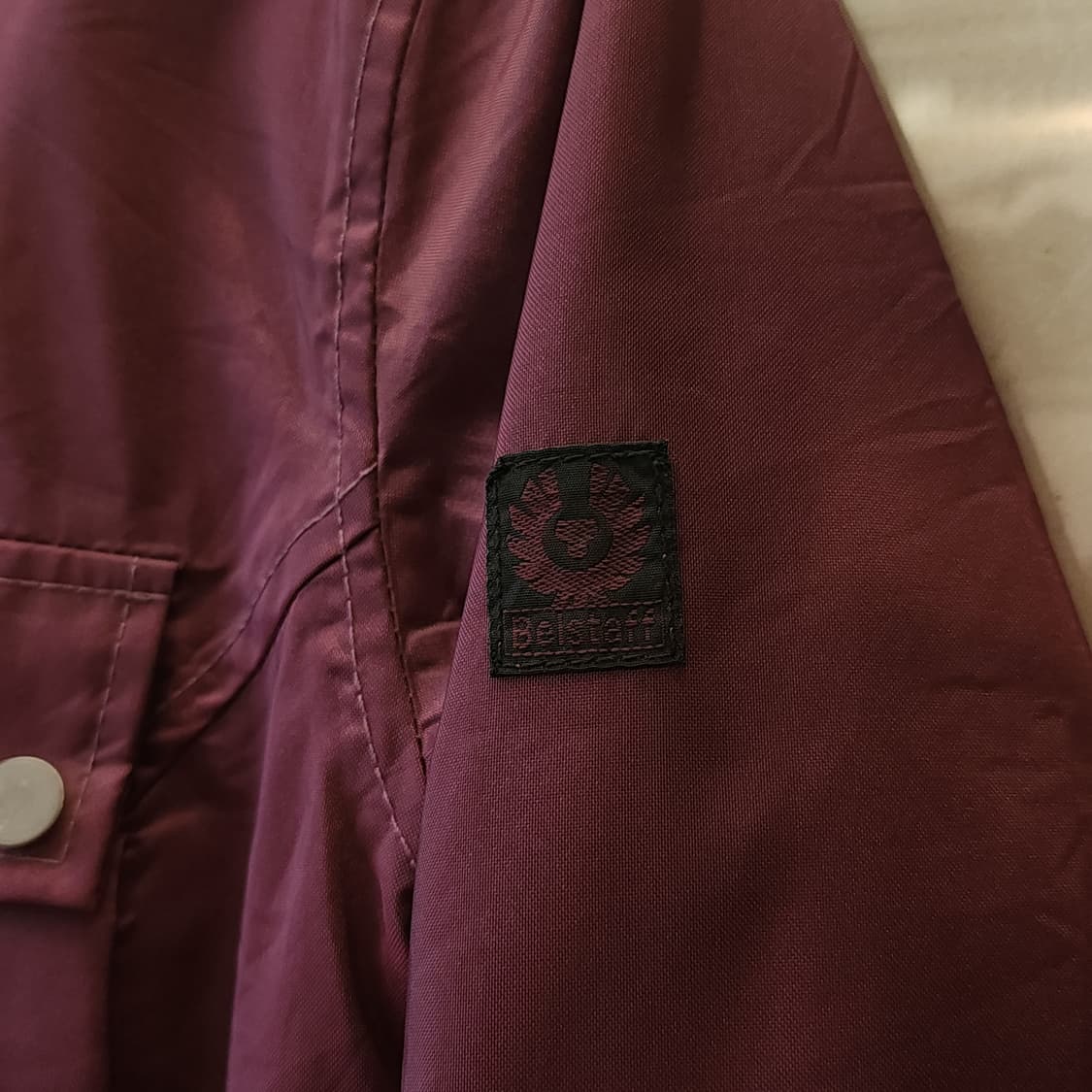 벨스타프 라이더 자켓 핑크 나일론 바이커 자켓 42 상품이미지5