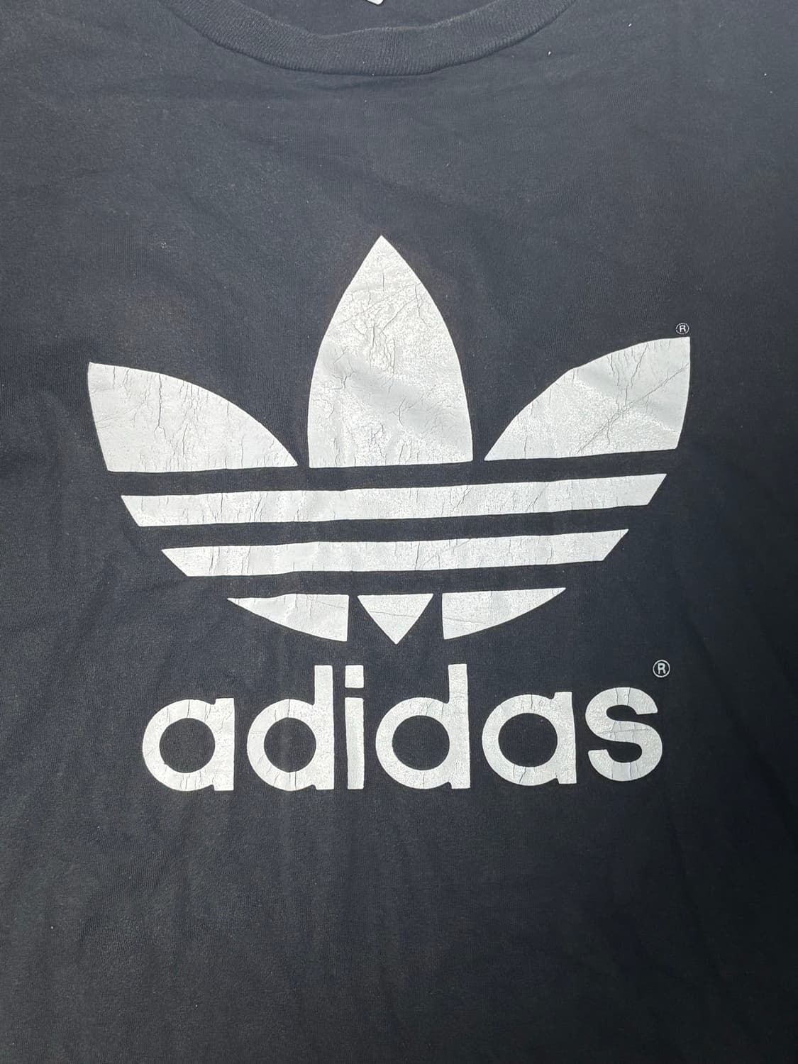 90s Adidas Trefoil Big Logo T Shirt 상품이미지3