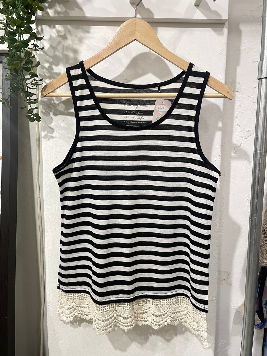 stripe lace sleeveless 상품이미지7