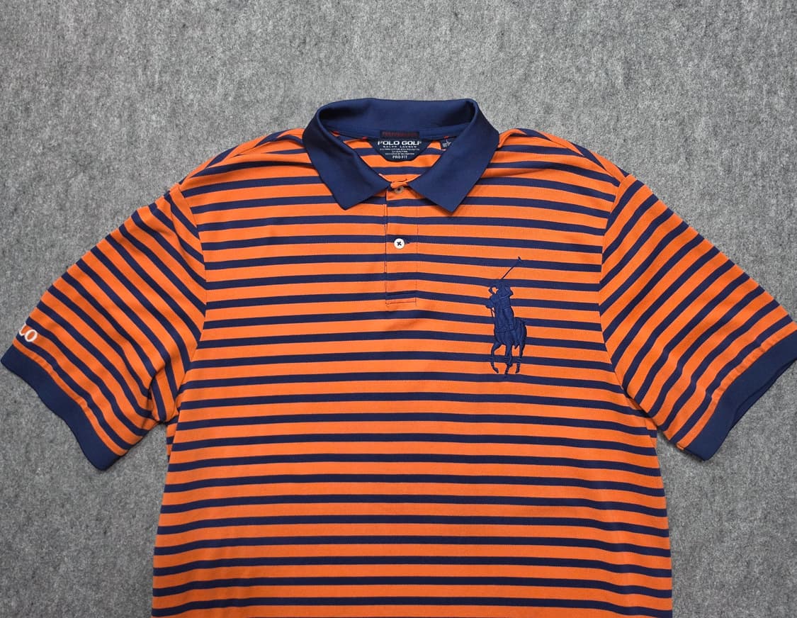 폴로 골프 빅포니 스트라이프 PK 카라 반팔티 L 상품이미지3