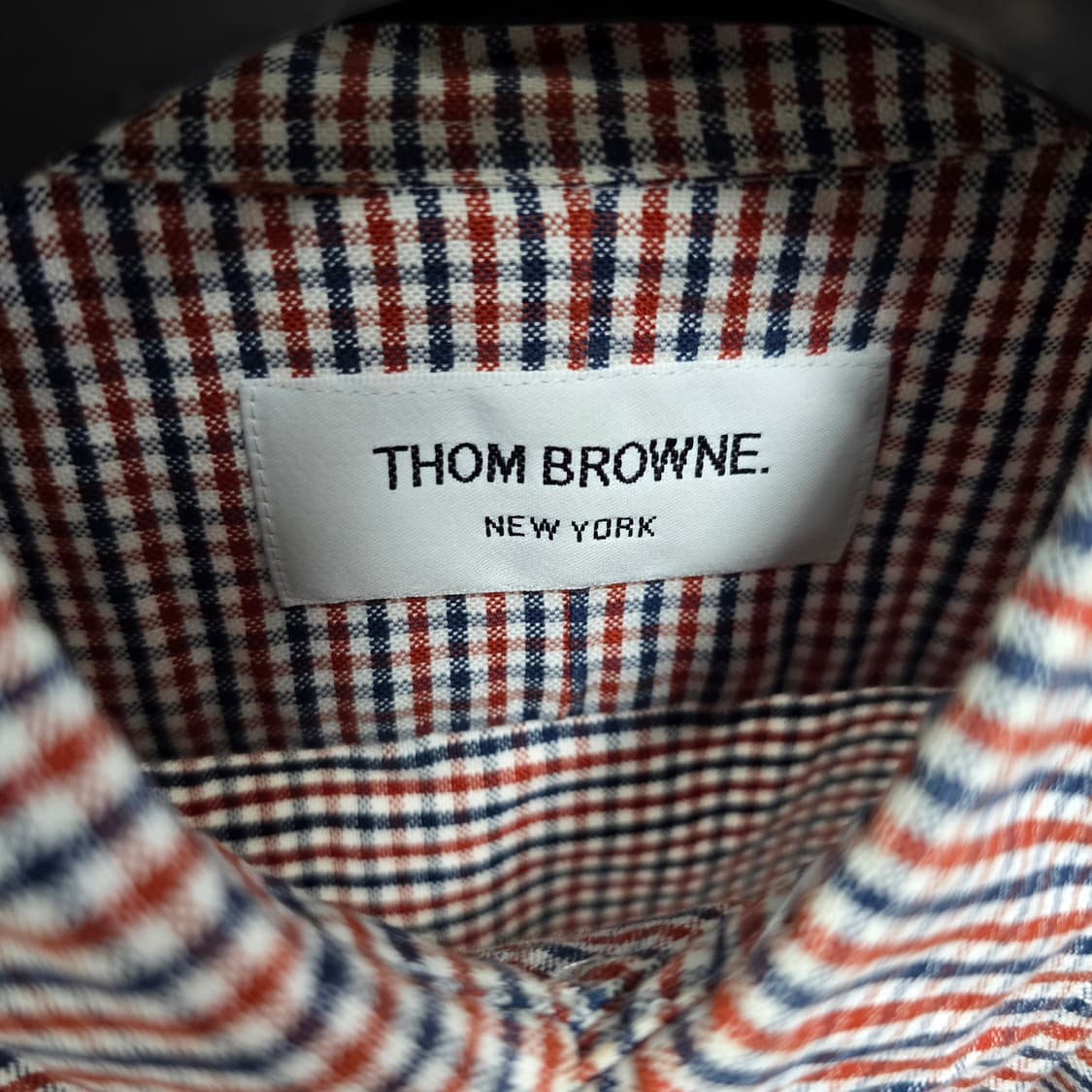 톰브라운 암밴드 삼선 체크 셔츠 3사이즈 100 판매 상품이미지4