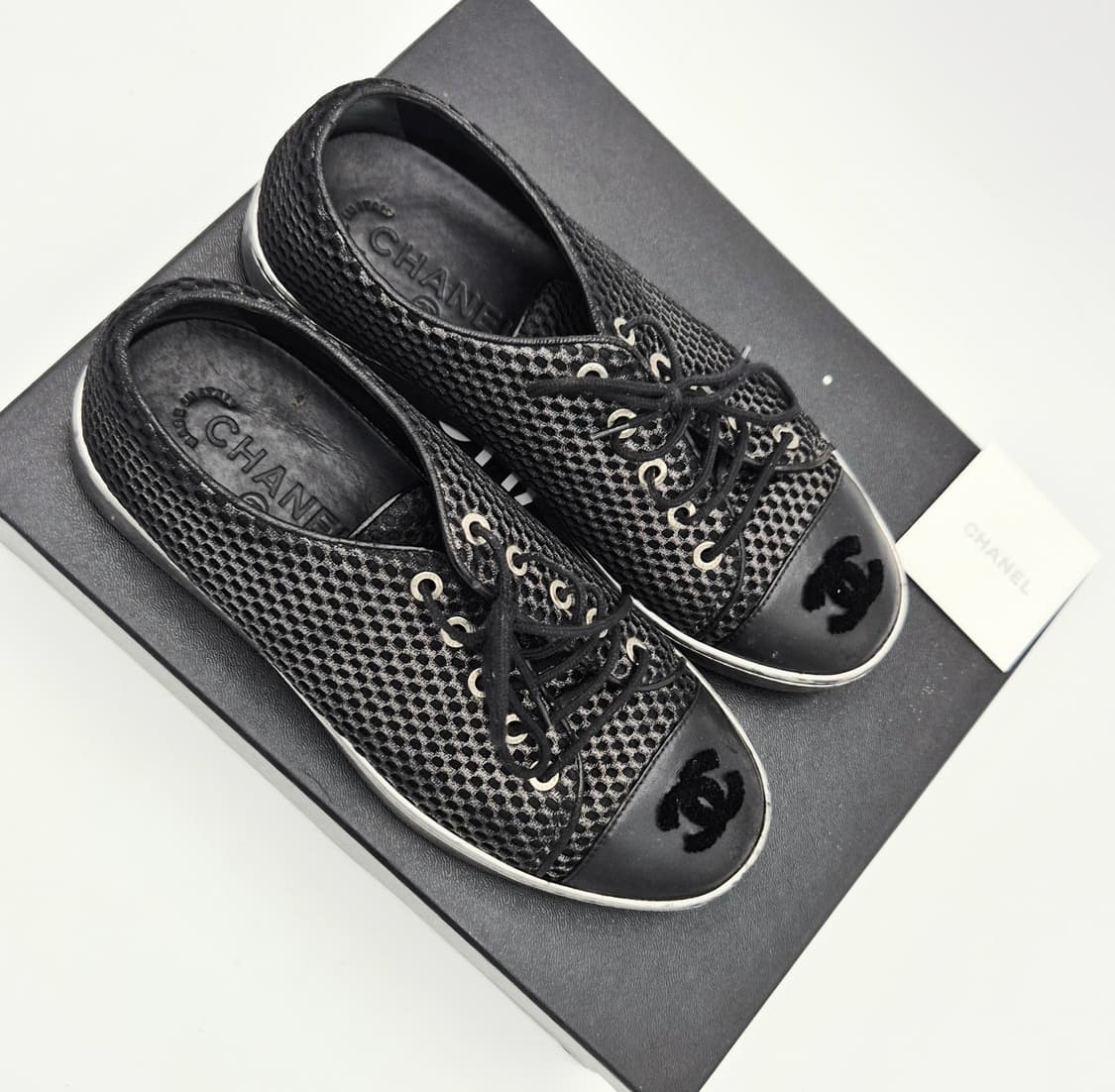샤넬 CC 로고 G32200 스니커즈 단화 36 1/2 상품이미지2