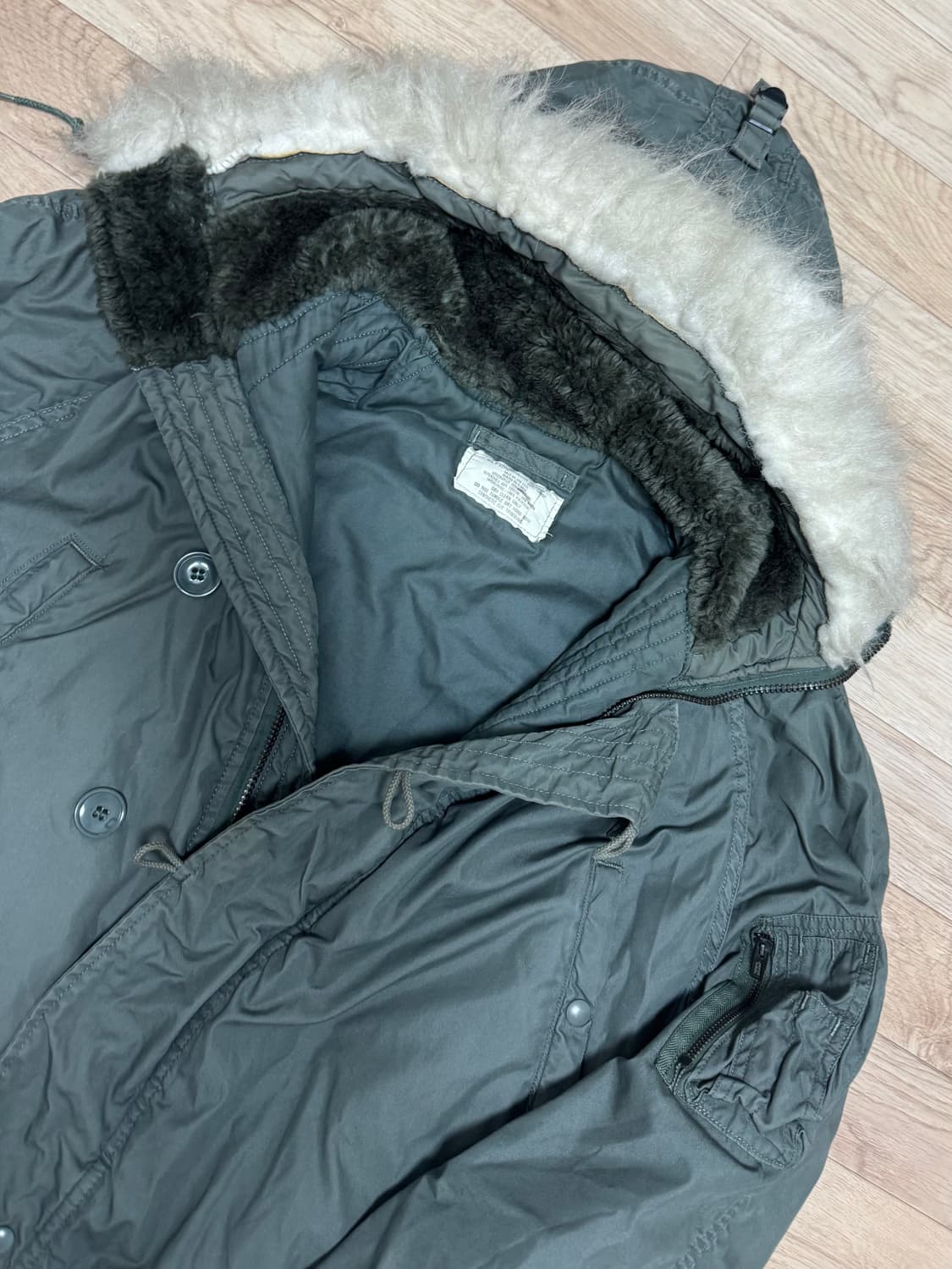 미군 오리지널 80’s 그린브리어 N3B 익스트림 야상 개파카 상품이미지5