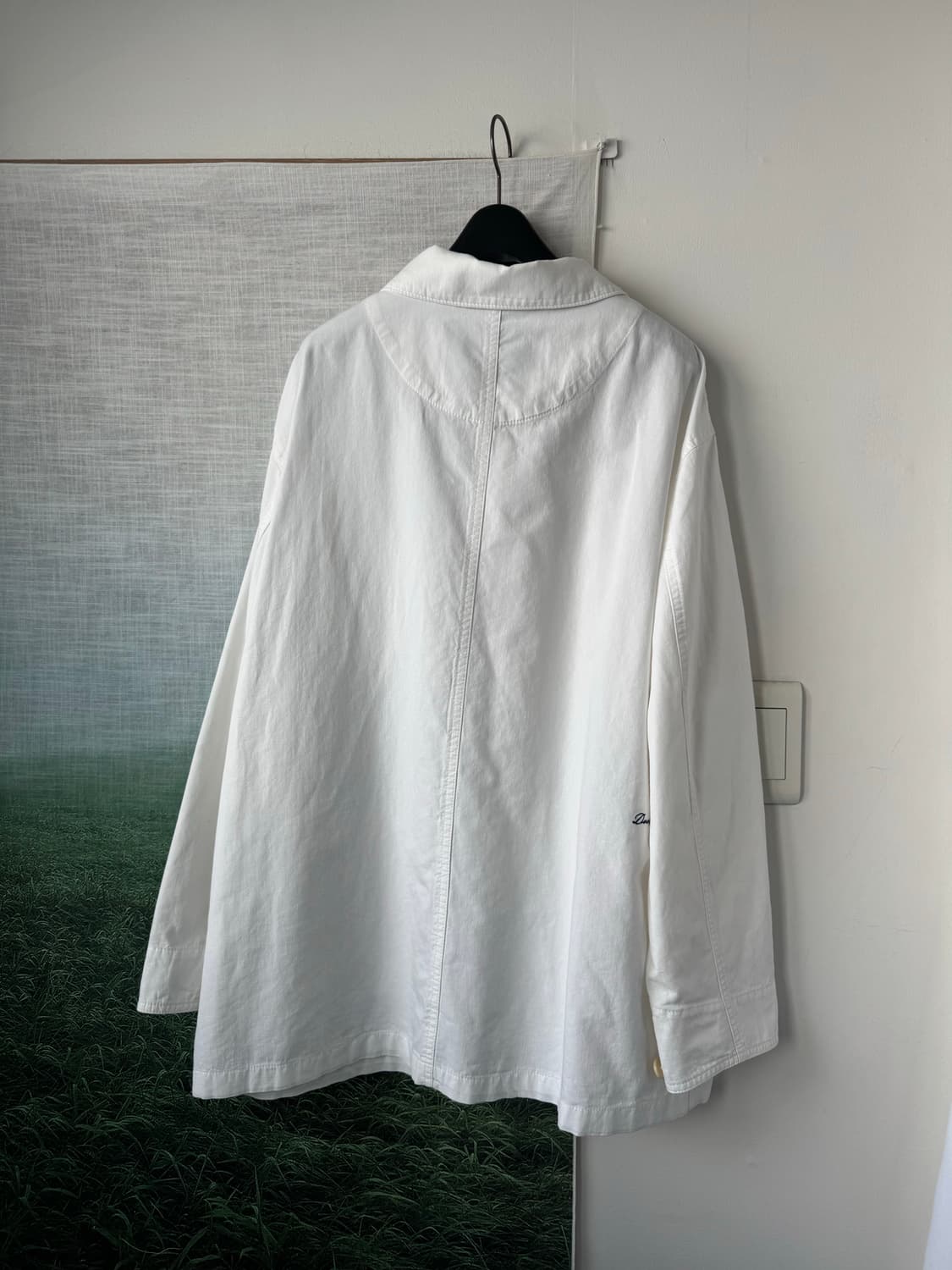 던스트 - 린넨 하프 자켓 (화이트 M사이즈) 상품이미지7