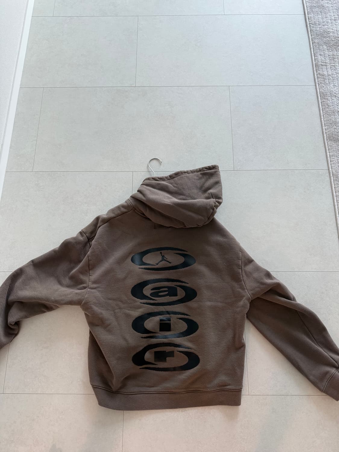 조던 x travis scott 풀오버 후드티 브라운 팔로미노 상품이미지3