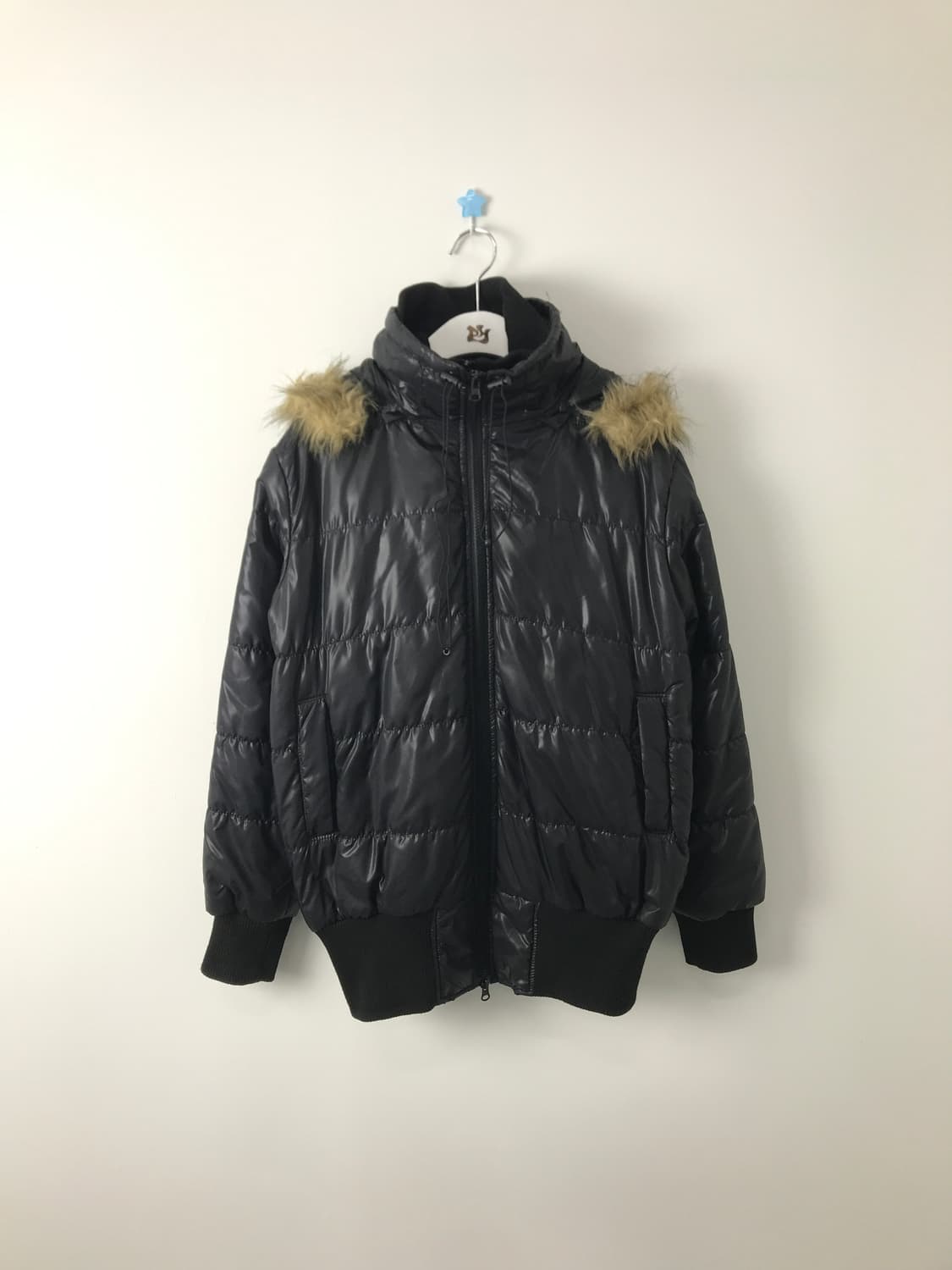 'Grail' Glosy Fur Hood Padded Jacket 상품이미지4