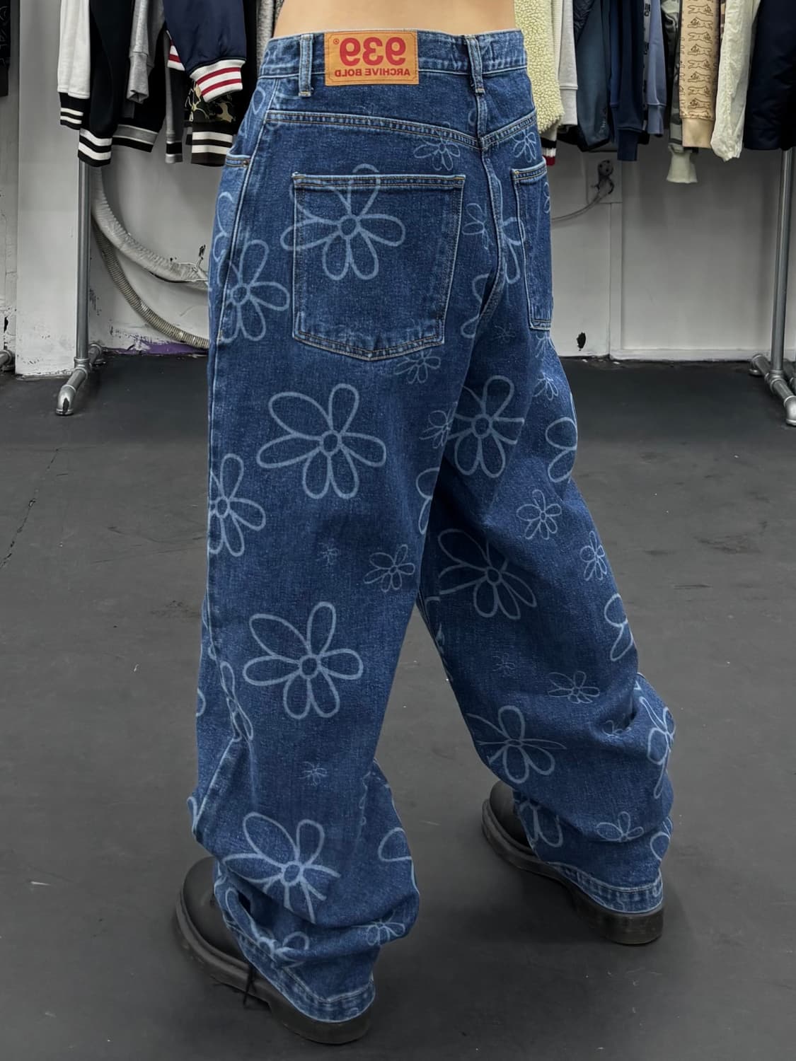 아카이브볼드 플라워 데님팬츠 상품이미지5