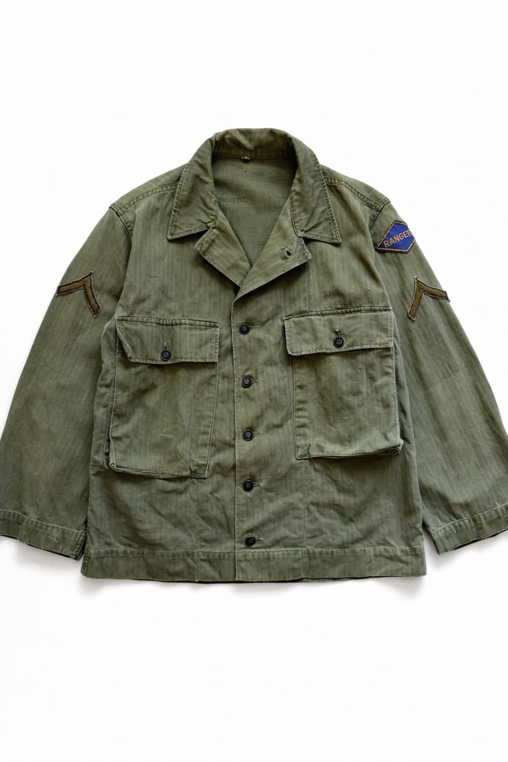 40s WW2 미군 M-43 HBT 셔츠 38R 상품이미지1