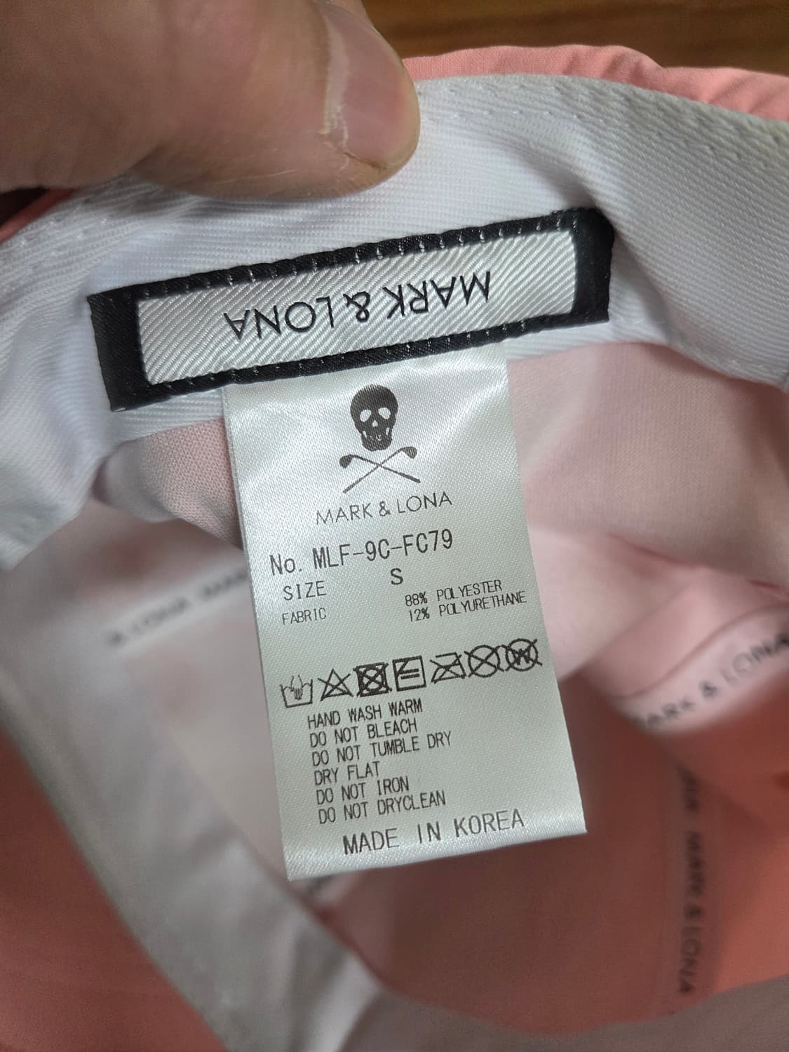 마크앤로나 스컬 자수 핑크 모자 s 상품이미지5