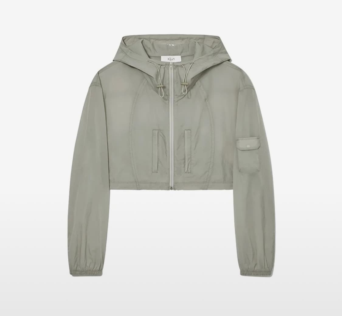 기준 kijun Cropped Hoodie Jumper  Grey 상품이미지2