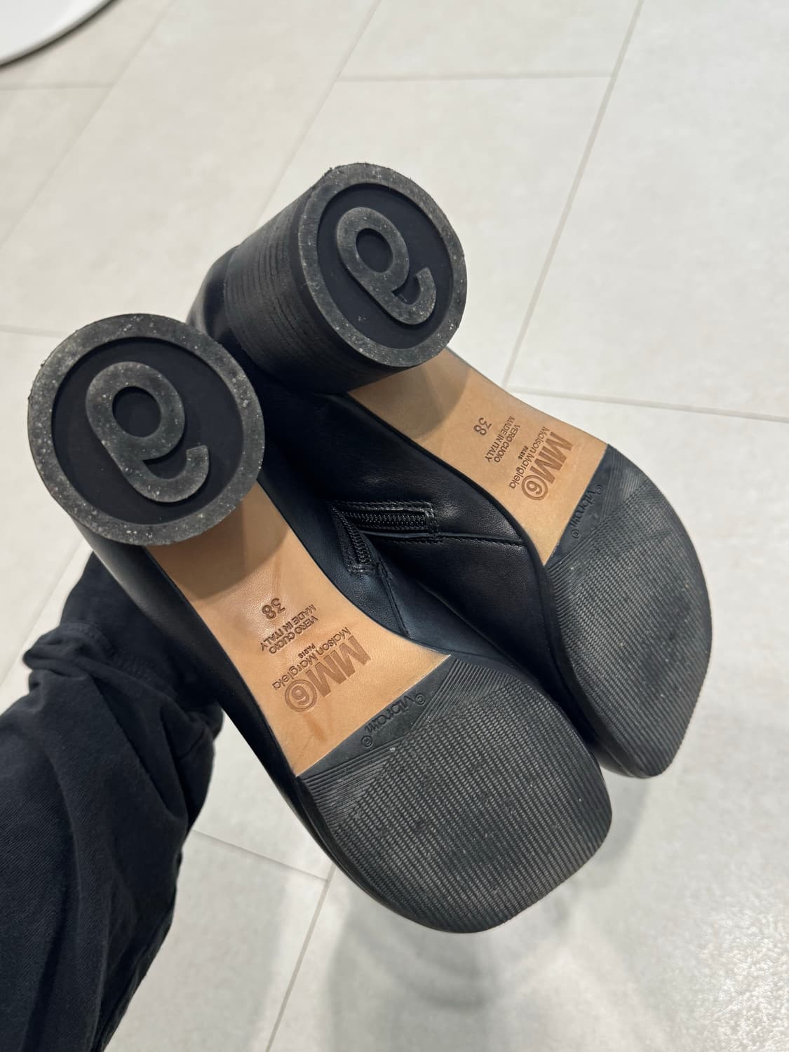 MM6 마르지엘라 아나토믹 앵클 타비 부츠 38 상품이미지9