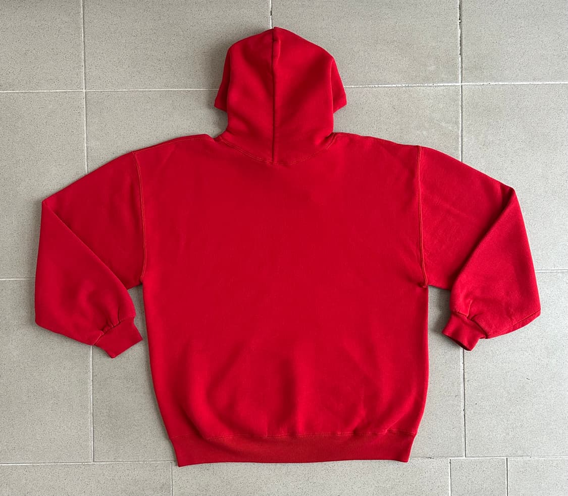 90s 빈티지 러셀 후드 레드 XL USA 상품이미지2