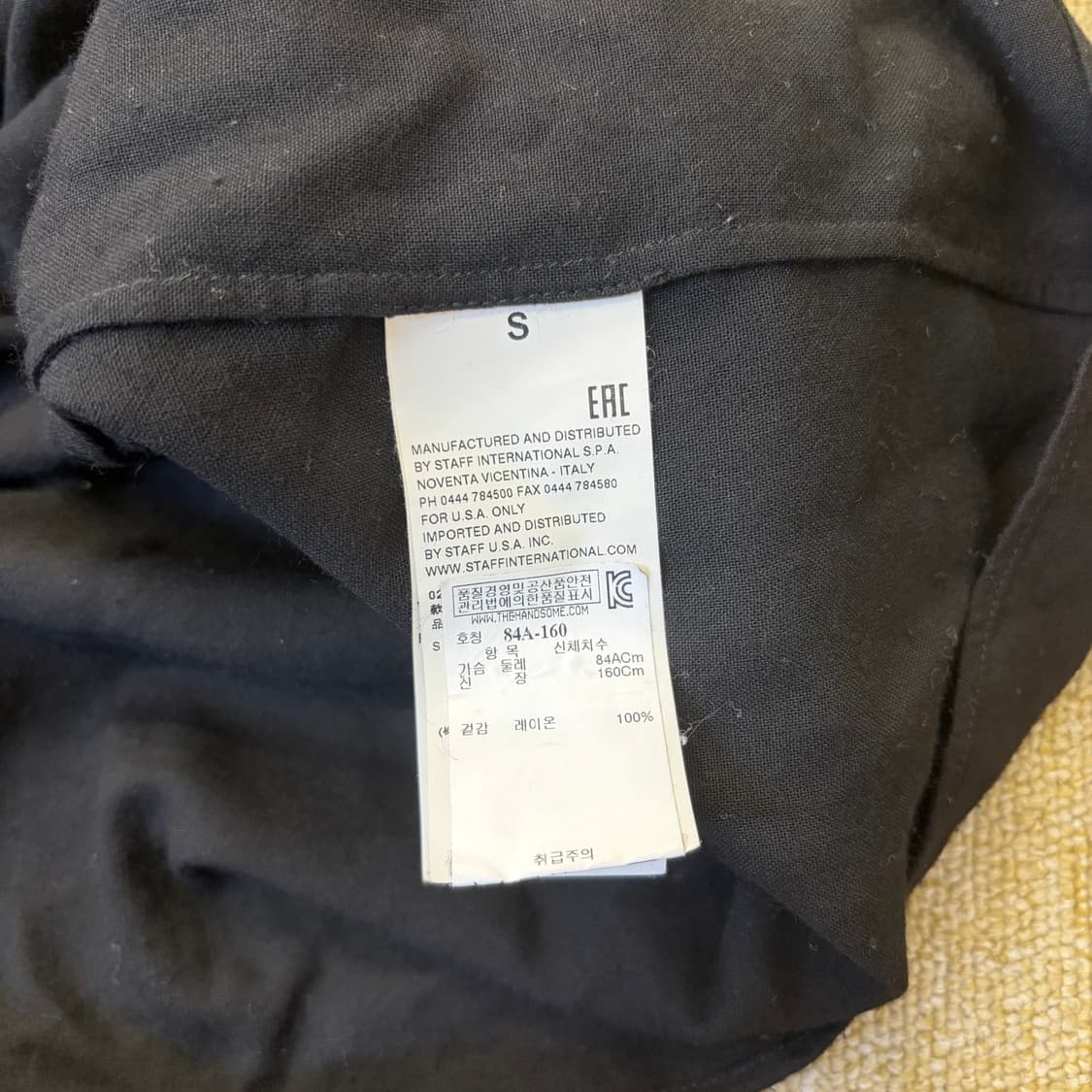 MM6 메종 마르지엘라 블랙 반팔 셔츠(S) 상품이미지5