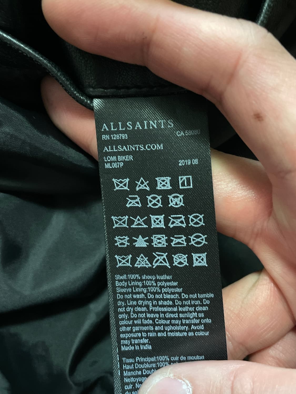 ALL SAINTS 올 세인츠 웨스턴 무드 로미 바이커 양가죽 레더  상품이미지7