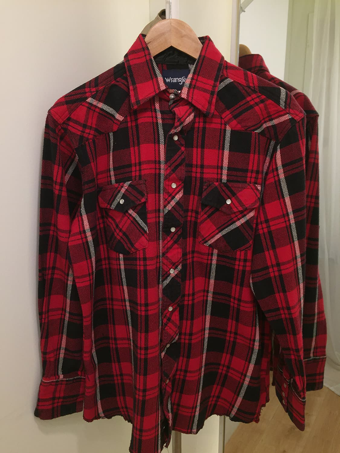 공용 랭글러 투포켓 체크셔츠 100 상품이미지3