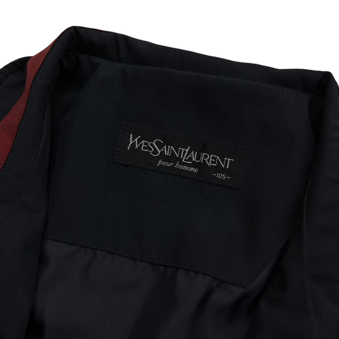 입생로랑 버건디 로고 차콜 자켓 105 상품이미지6