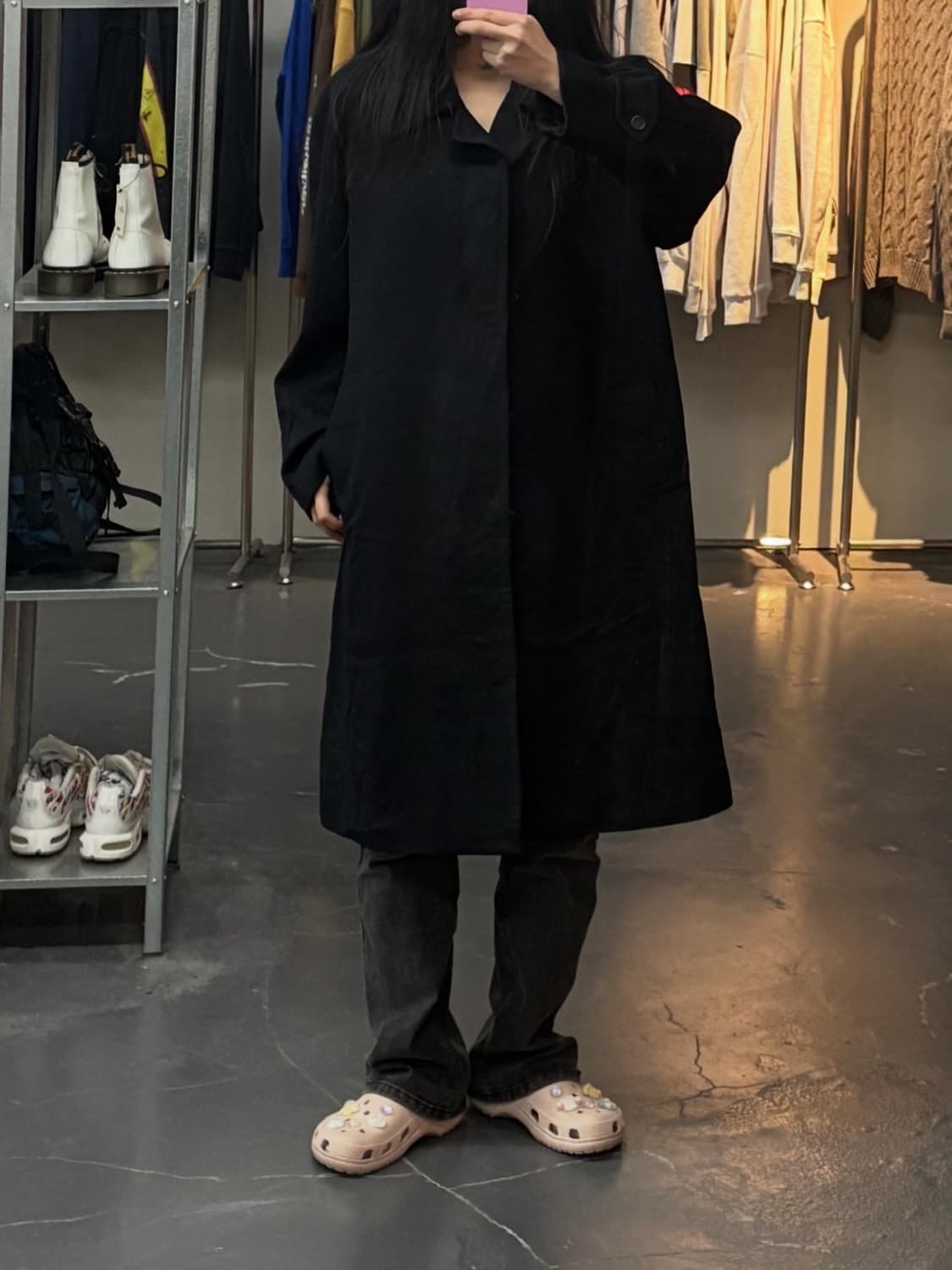 재팬 빈티지 블랙 싱글 코트 A2776 상품이미지1