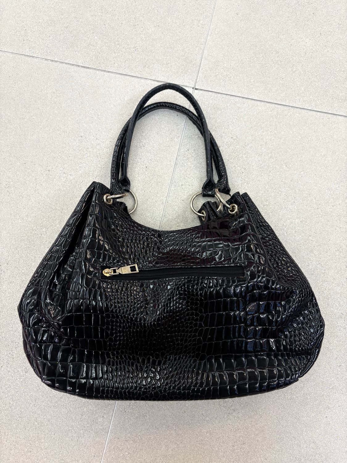 블랙 호피 갸루 숄더백 상품이미지4