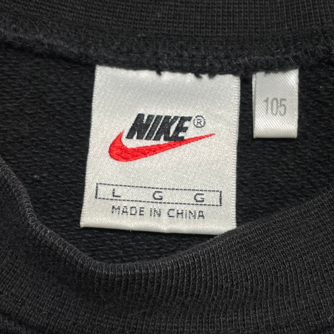 [L] 나이키 올드스쿨 빅스우시 블랙 맨투맨 티셔츠 상품이미지2