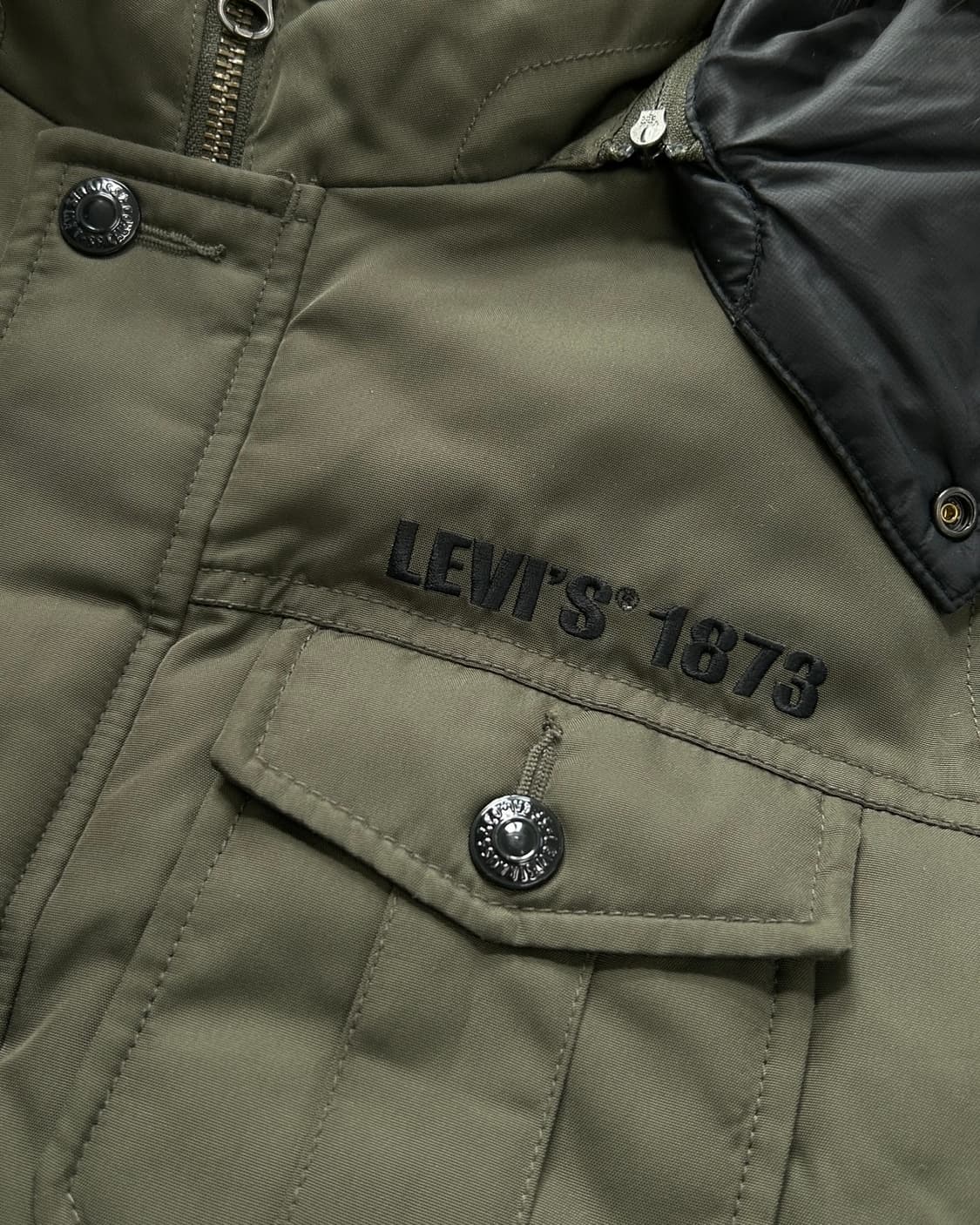 리바이스키즈 카키 패딩 점퍼  상품이미지3