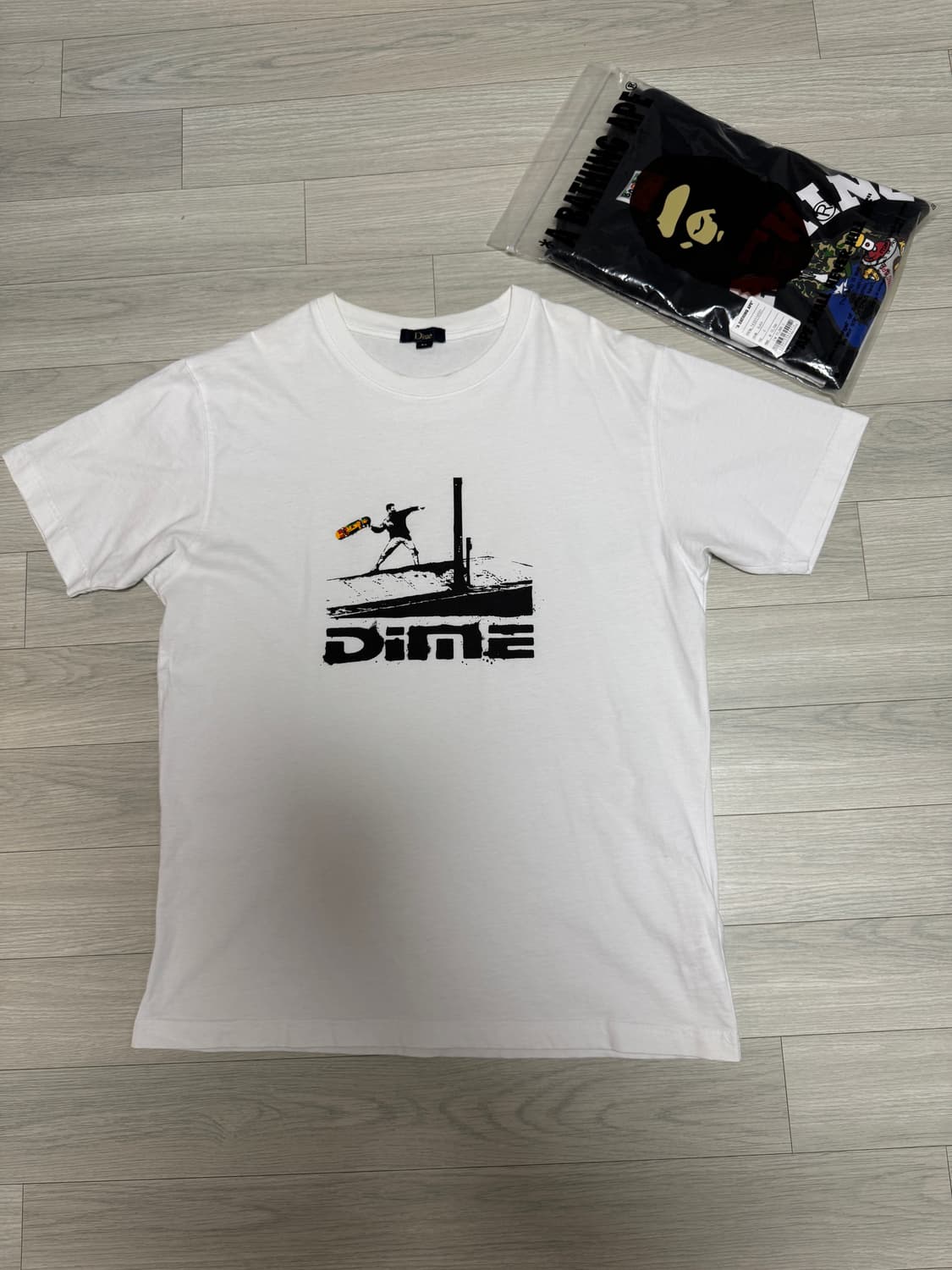 베이프 릴렉스핏 반팔 S 상품이미지3