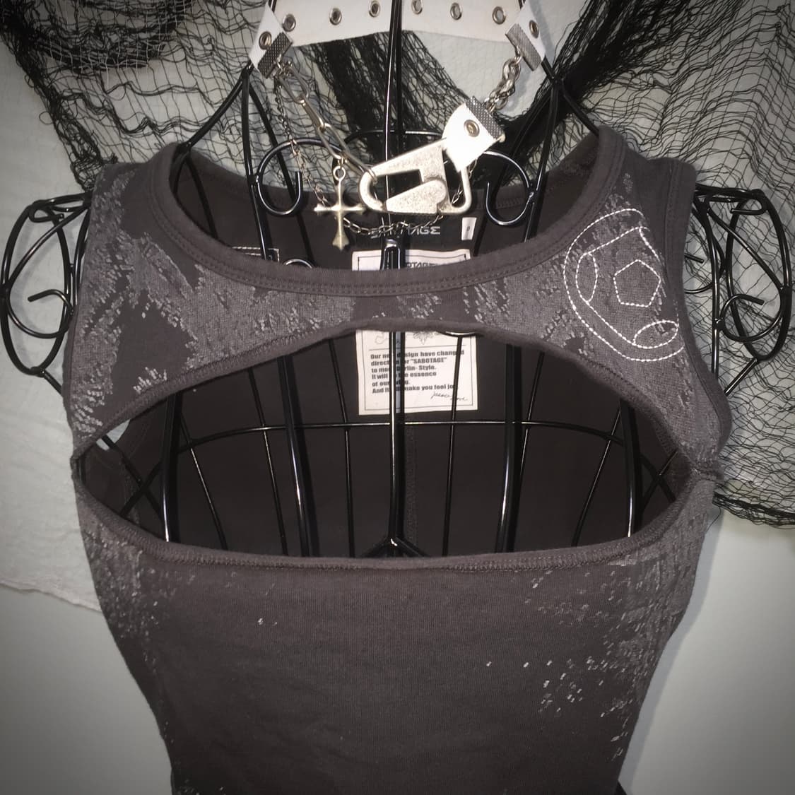 SABOTGE grunge detail sleeveless 상품이미지2
