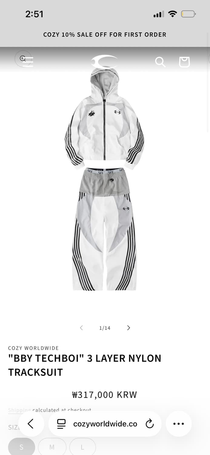 Cozyworldwide 셋업 상품이미지2