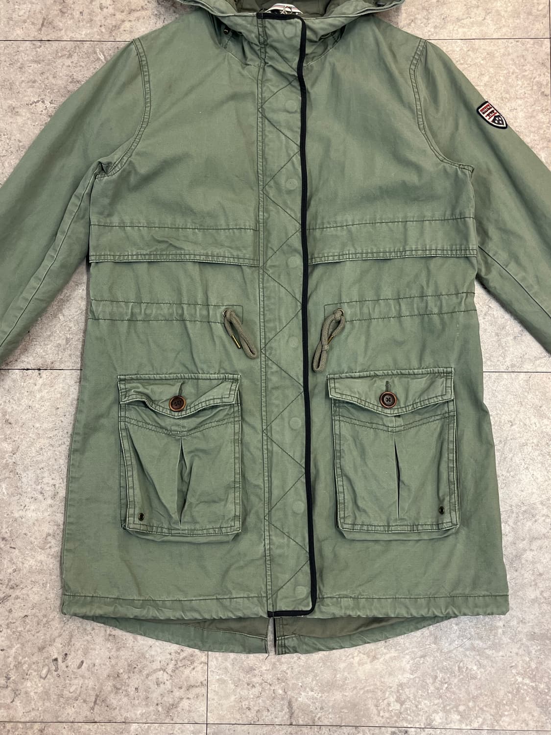 타미힐피거 후드 야상 자켓 카키 S #csz3915 상품이미지4