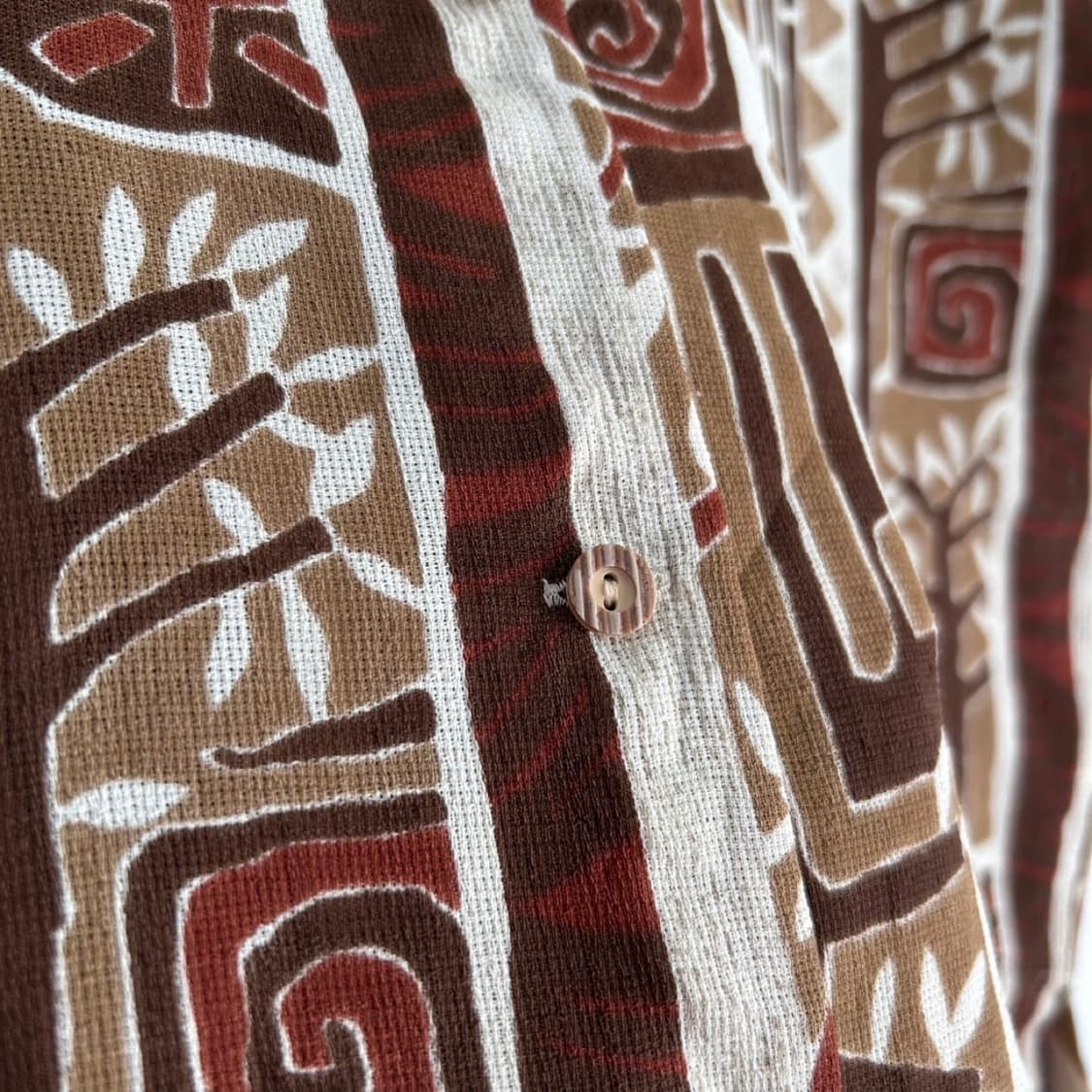 Vintage Ethnic Brown Shirts 상품이미지3