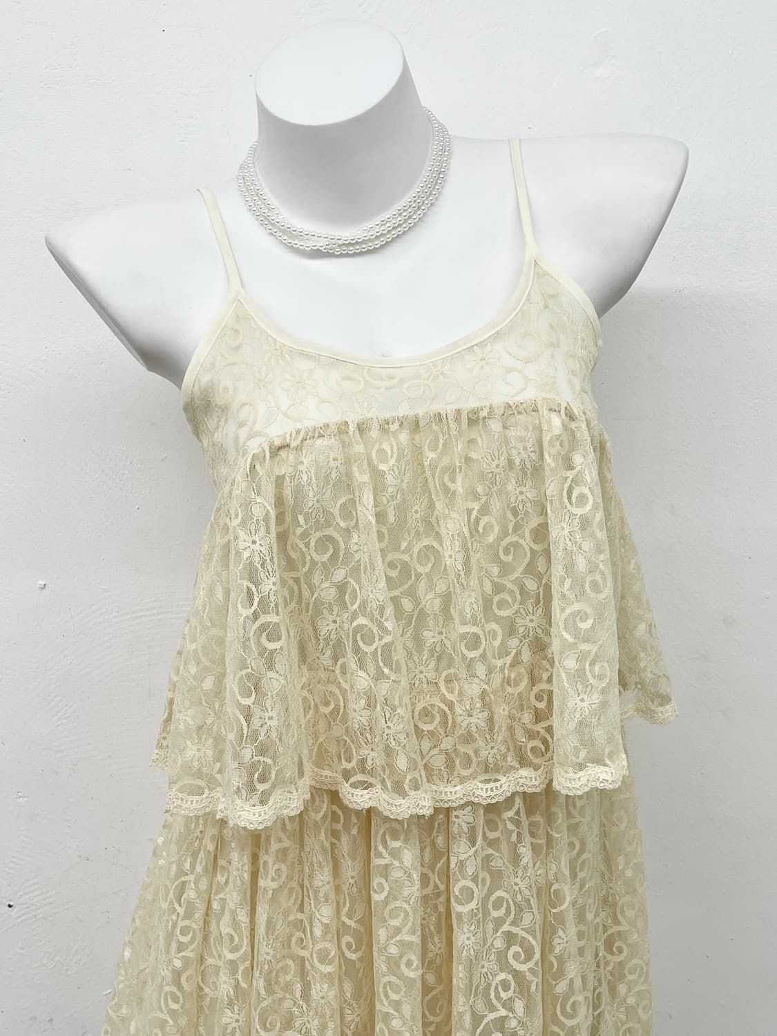 크림라떼 레이스 원피스 상품이미지2