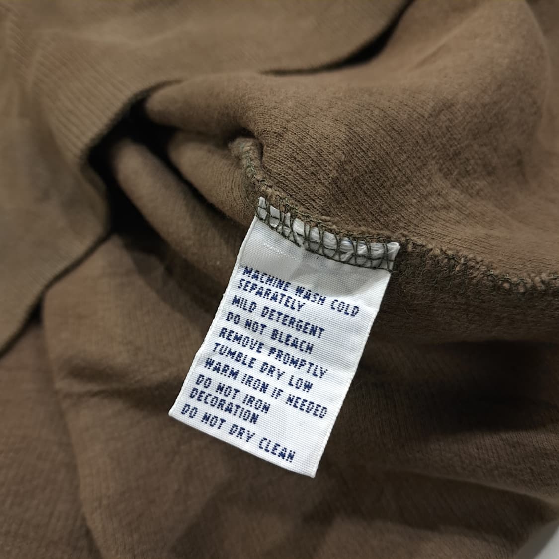 CL346 L 폴로 00s 코튼 가죽풀러 브라운 니트 스웨터 상품이미지5