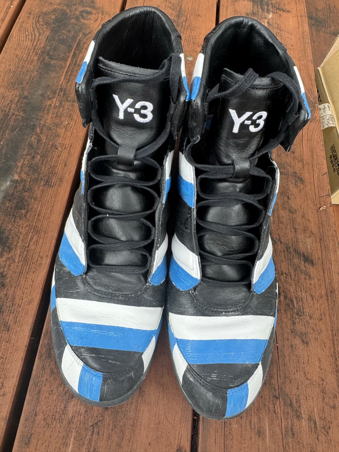 Y-3 09FW 스트라이프 하이탑 상품이미지2
