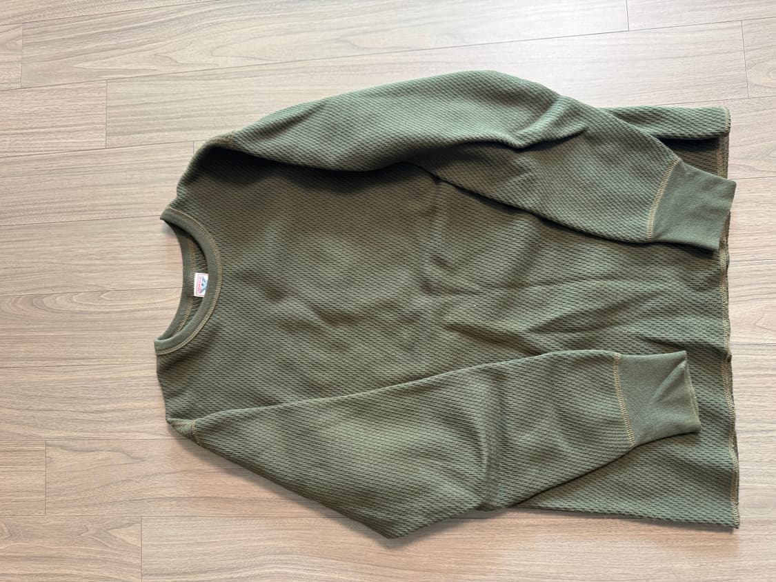 리얼맥코이 와플 써멀 롱슬리브 티셔츠 42-44사이즈  상품이미지1