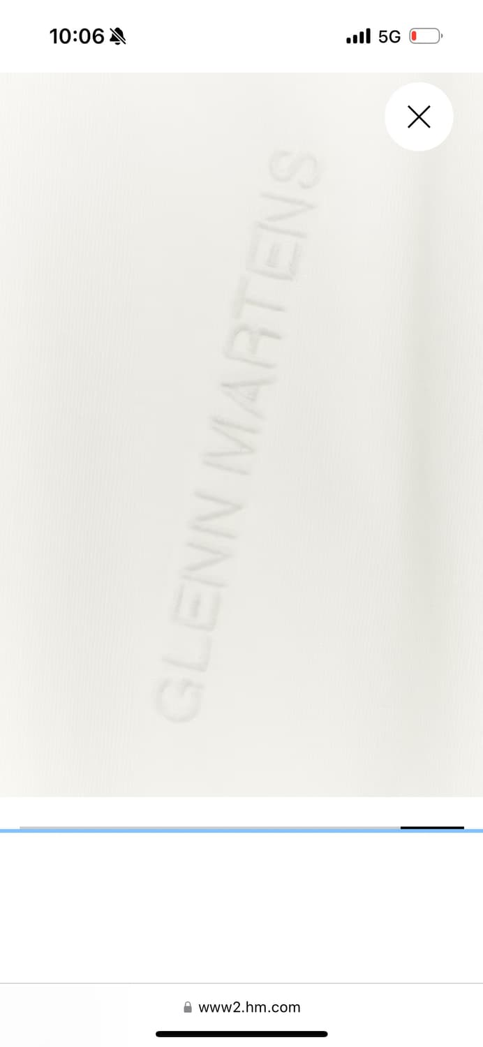 글렌마틴스 티셔츠 화이트 M 상품이미지7