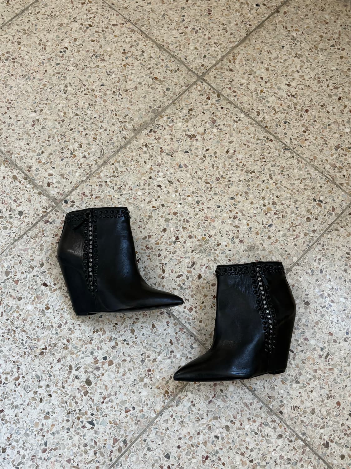 아쉬 레더 미들 부츠힐(37 size) 상품이미지1