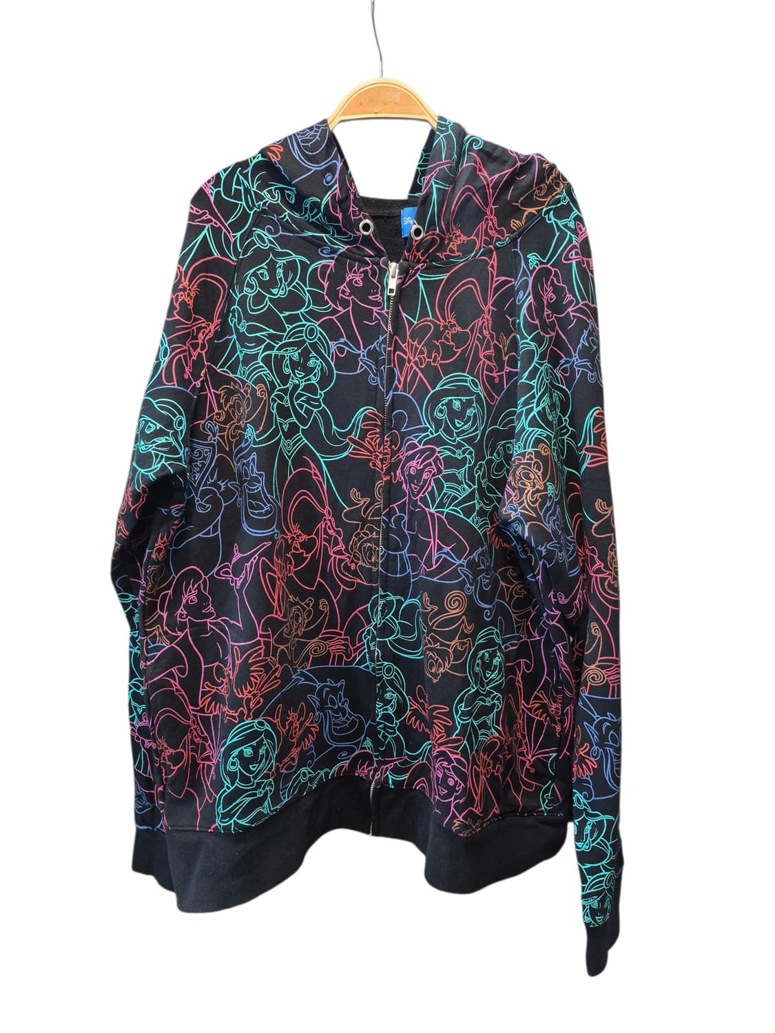 디즈니 프린세스 올오버 프린트 후드집업 상품이미지1