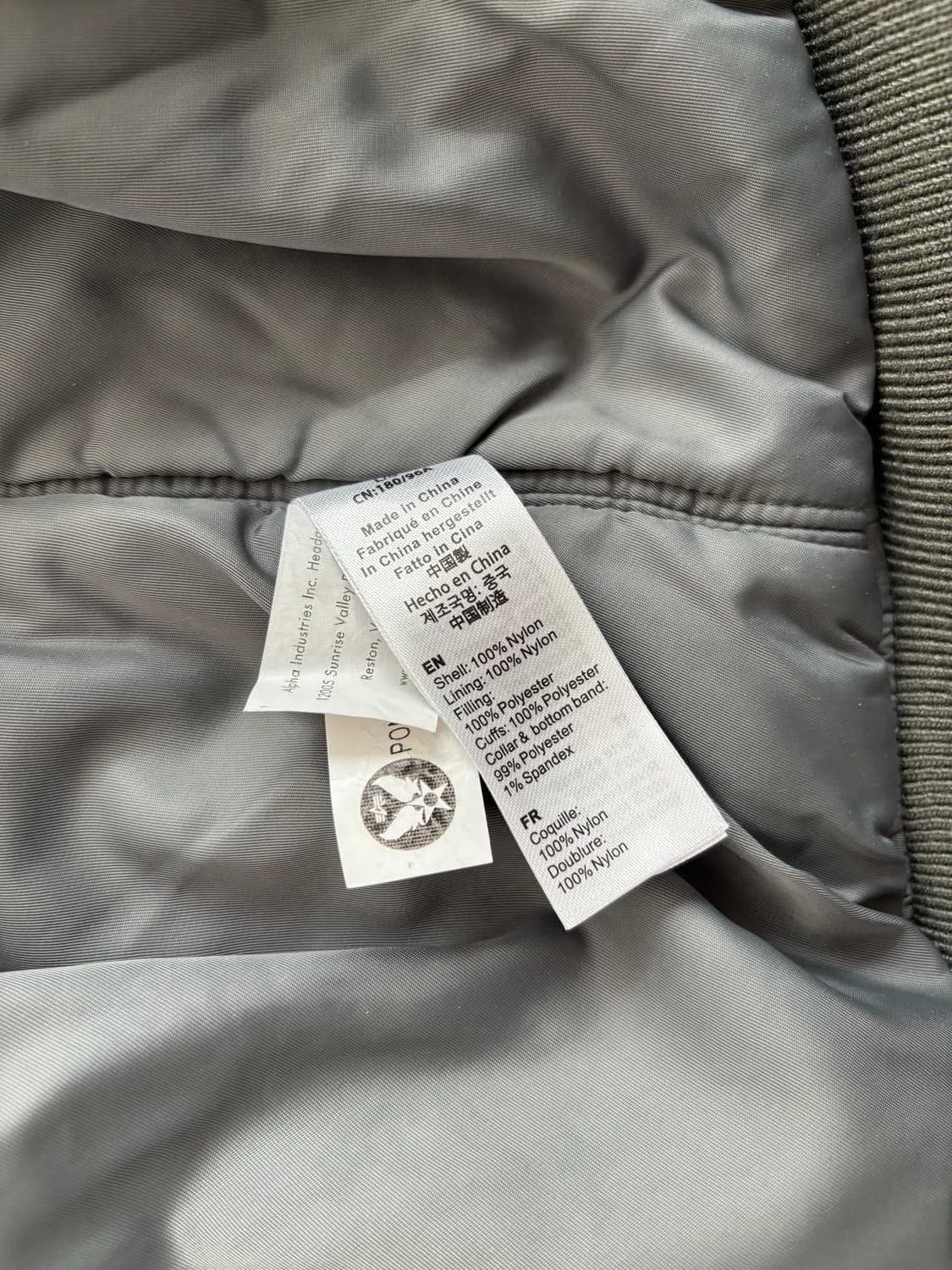 알파인더스트리 디스이즈네버댓 ma-1 라지 상품이미지7