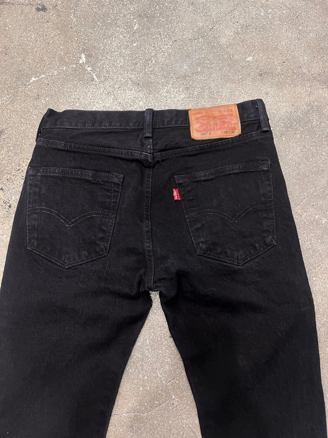 리바이스501 스키니 블랙진 상품이미지5