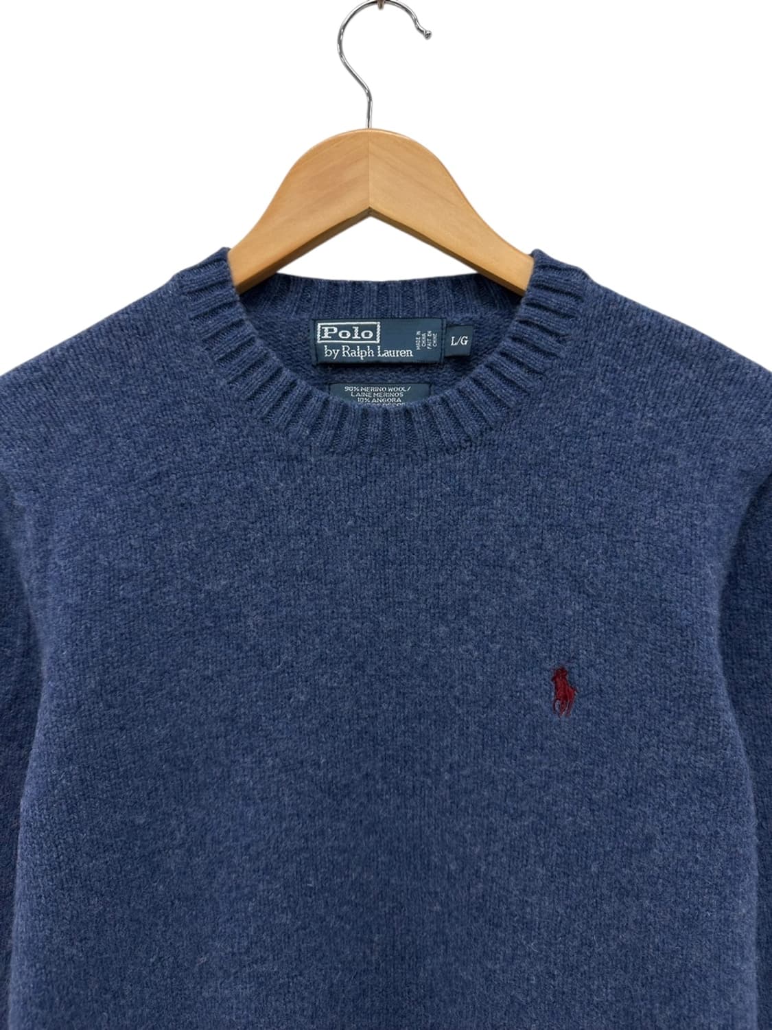 00s 폴로 울 니트 인디고블루 (여성L) 상품이미지2