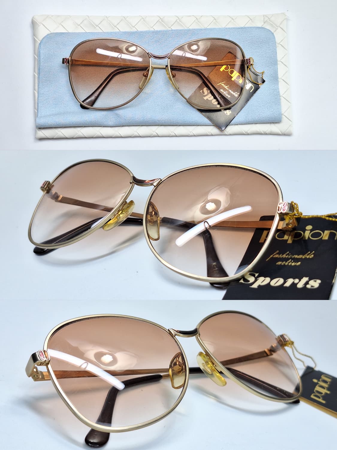 80s 일본제 빈티지 데드스톡/Pipion파피용 k-100 선글라스/수입 상품이미지4