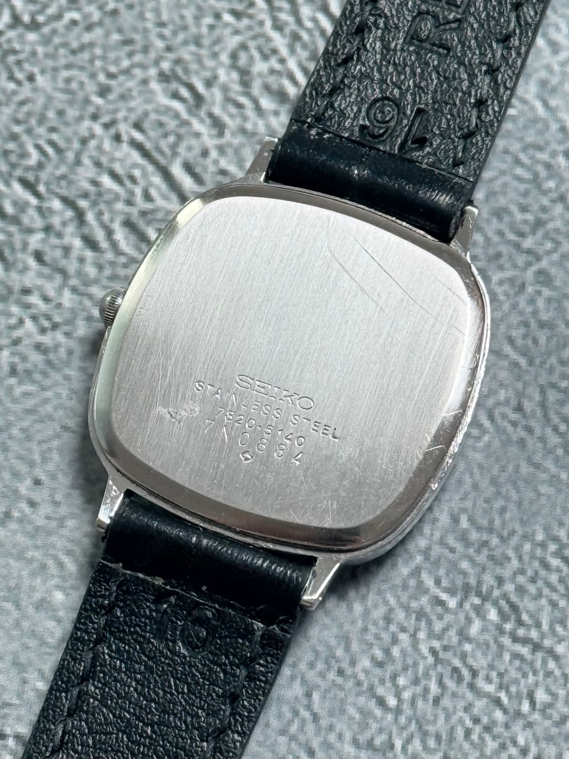 세이코 Seiko 스퀘어 쿼츠 그레이 상품이미지3