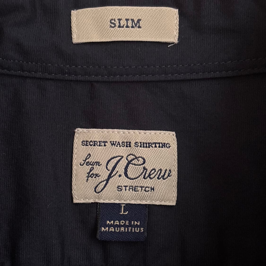 JCREW 제이크루 스판 셔츠 남방 L 솔리드 네이비 수입 정품 상품이미지3